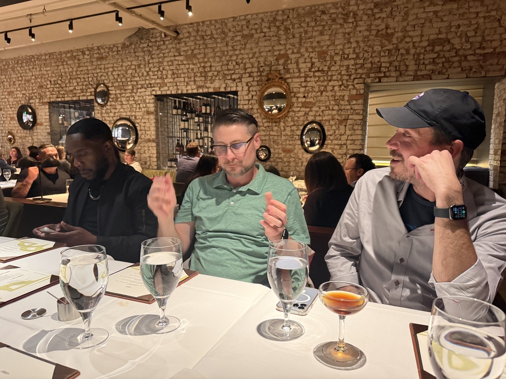 Dinner table — group shot