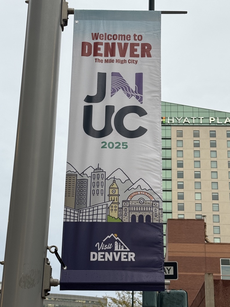 JNUC banners around Denver